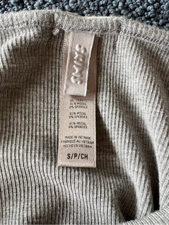 Skims Long Slip Dress Heather Grey Size Small - Picture 3 of 4